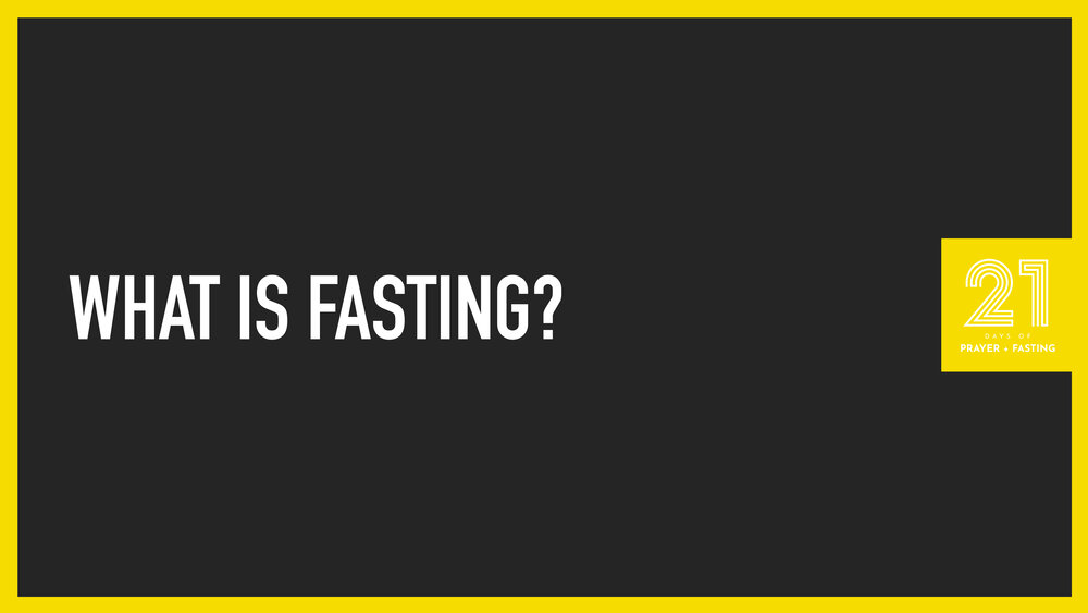 What is fasting